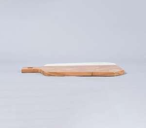 Ensemble de service à salade exclusif en corne naturelle et résine, manche en feuille blanche en chevron, ustensiles de cuisine de luxe, vaisselle de designer haut de gamme - Product Image 6