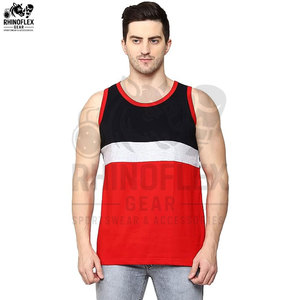 เสื้อกล้ามผู้ชายแห้งเร็วระบายอากาศได้ดีสีพื้นสีพื้น - Product Image 6