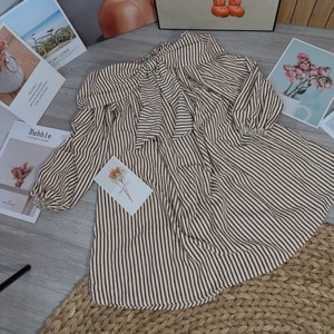 Vestido Maxi personalizado para mujer para verano Casual moda con cuentas decoración lavable patrón sólido Natural precio razonable - Product Image 3