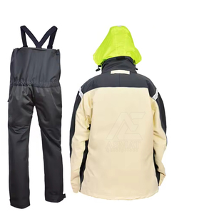 Chaqueta Impermeable y Pantalones de Peto para Hombre, Ropa de Navegación para Clima Adverso, Gran Venta - Product Image 5