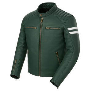 Blouson de moto unisexe en cuir coupe-vent pour la course, vente en gros, protection pour la conduite de moto, commandes OEM personnalisées, toutes saisons - Product Image 3