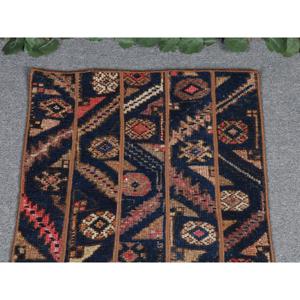 Alfombra pequeña vintage de 1.8x3.2 pies, alfombra marroquí azul turco - Product Image 3