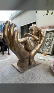 รูปปั้นทองสัมฤทธิ์รูปกวางกลางแจ้งขนาดใหญ่สำหรับสวนโรงแรมล็อบบี้ - Product Image 2