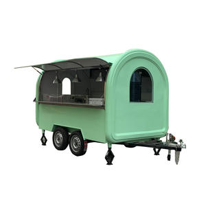 Chariot alimentaire mobile d'occasion certifié CE pour restaurants de restauration rapide, boulangeries, personnalisé pour fruits et glaces, remorque mobile 220V - Product Image 3