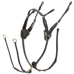 Plastron de polo en cuir premium réglable et personnalisable, équipement d'équitation durable, confort d'entraînement, ajustement équilibré - Product Image 2