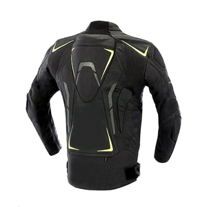 Men's CE-Certified Racing Motorbike Jacket Winter Genuine Leather Armours Protection Custom Black Motorcycle Jacket for Track - Product Image 4