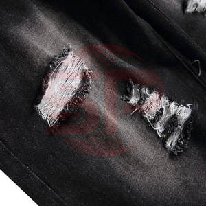 Pantalones cortos de hombre de material vaquero cómodo precio barato último diseño venta al por mayor - Product Image 4