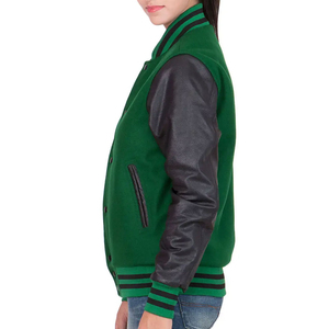 Chaquetas Universitarias para Mujer, Tendencia 2025, Logotipo Personalizado, 100% Algodón, Felpa, Ropa Larga de Béisbol Universitario para Damas - Product Image 6