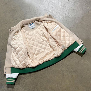 Chaqueta Universitaria Personalizada para Hombre, Mangas de Cuero y Lana, Bordado Chenille, Parches, Chaqueta de Béisbol Letterman - Product Image 3