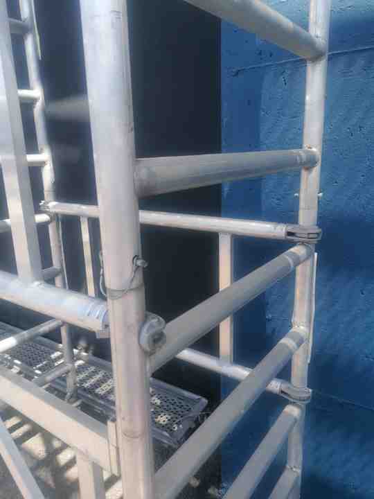 4m-6m Height Aluminium Mobile Scaffolding Tower with Easy Install High-Quality Aluminum Stair Scaffolding Portable Indoor Moving