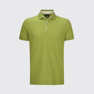 Polo de talla grande para hombre, manga corta, tela de algodón piqué de clase alta, logotipo personalizado, bajo MOQ disponible en la fábrica de Bangladesh - Product Image 3
