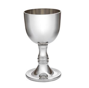 Cáliz Religioso de Cobre Liso, Copa de Vino de Metal Plateado, Diseño Moderno Hecho a Mano para Uso en el Hogar, Iglesia y Restaurante - Product Image 1