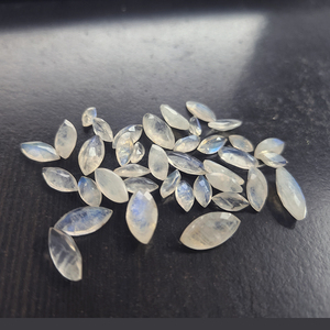 39 pièces naturel arc-en-ciel pierre de lune 8x4mm 16x8mm marquise facette 61.55cts Lot IROC ventes bleu feu lâche pierre précieuse coupe US $35 - Product Image 4