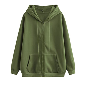 Sweat-shirt à capuche oversize à manches longues et à cordon de serrage pour femmes, vente en gros OEM personnalisée - Product Image 2