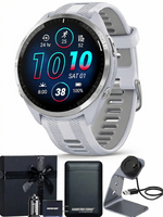 Montre connectée multisports à écran tactile GPS avancé 965 Whitestone |   Moniteur de fréquence cardiaque étanche avec chargement magnétique et statistiques d'entraînement