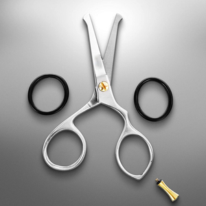 4.7ปรับได้ \ "กรรไกรความงามสำหรับผู้ชายหนวดตัดเคราพร้อมที่วางนิ้วที่สะดวกสบายสำหรับผมใบหน้าจมูกกรรไกร - Product Image 2