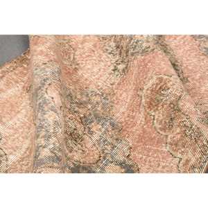 Turkish Vintage <b>Runner</b> Rug 3.1x12.7 ft, Brown <b>Red</b> Striped Rug - Product Image 5