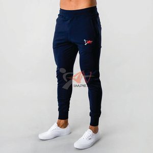 Pantalones de entrenamiento de algodón y poliéster para hombre con logotipo personalizado de alta calidad, pantalones deportivos transpirables de secado rápido para hombre - Product Image 1