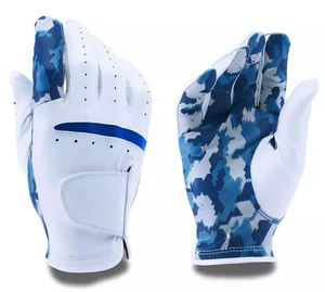 Oem Service Durable <b>Sheepskin</b> Golf <b>Gloves</b> Premium Quality Lightweight Adjustable Wrist Strap Customizable Sports - Product Image 4