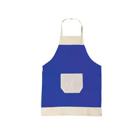 Tablier de cuisine uni bicolore personnalisé, lavable en machine