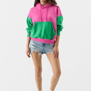 Sudaderas con Capucha Extra Grandes de Invierno para Mujer, de Alta Calidad, con Bloques de Color, Transpirables, de Secado Rápido, Lisas, Teñidas, Personalizadas - Product Image 5