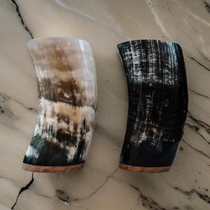 Verre à corne écologique pour boissons chaudes et froides Tasse naturelle fabriquée à la main pour le camping, le trekking et l'utilisation quotidienne - Product Image 4