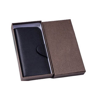 Caja rígida hecha a medida de fábrica para la venta Tapa de impresión de logotipo personalizado OEM y caja rígida de cartera base - Product Image 2