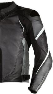 Chaqueta de moto para hombre, chaqueta de moto textil, chaqueta de montar de motorista de carreras en forro blanco - Product Image 5