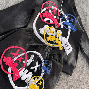 Short de survêtement d'été en deux pièces personnalisé short à capuche imprimé décontracté et respirant pour hommes design zippé intégral - Product Image 4