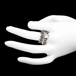 Anillo de piedra de fantasía para mujer - Plata - Melocotón - Product Image 2