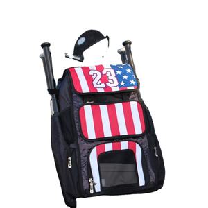 Sac à dos de baseball unisexe léger et imperméable à plusieurs compartiments avec fermeture à glissière robuste Design personnalisable - Product Image 2