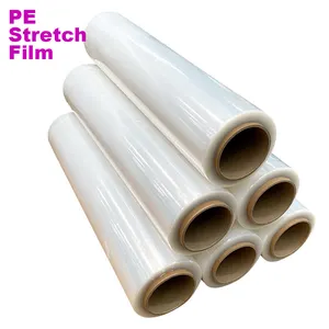 Using 100% original raw materials professional High tensile pallet stretch film manufacturer wrapping plastic film for packing