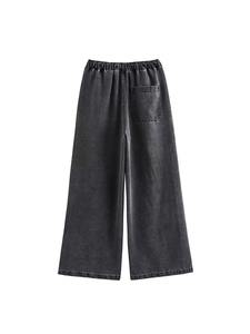 ชุดกางเกงยีนส์2024ฤดูใบไม้ร่วงผู้หญิงชุดสองชิ้นเสื้อลำลองคอปกพับลงเอวสูงกางเกงผ้ายีนส์ผู้หญิง - Product Image 2