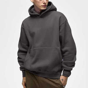 New Arrive Basics 100% Cotton Fleece Winter Streetwear Regular Fit Heavyweight Hoodie Diseño de bolsillo de alta calidad - Product Image 2