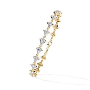 Pulsera de tenis para mujer de diseño único de Venta caliente 10K/14K oro blanco plata esterlina laboratorio cultivado corte brillante IGI certificado fino - Product Image 6