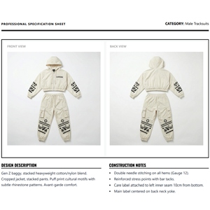 Ensemble survêtement personnalisé pour homme, style punk délavé à l'acide, nylon léger, coupe-vent, deux pièces, pantalon tendance, streetwear, vente en gros - Product Image 6