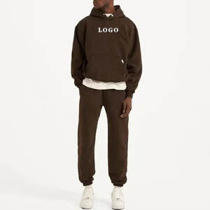 Pull vierge 500Gsm polaire à capuche Logo personnalisé coton épais poids lourd surdimensionné Streetwear recadrée à capuche fabricants - Product Image 3