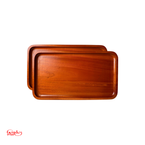 Bandeja de Madera para Servicios - Tamaño Grande para Hoteles y Restaurantes, Exhibición de Alimentos y Bebidas, Disponible en Stock y Envío Inmediato - Product Image 1