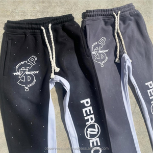 ชุด2ชิ้นเสื้อฮู้ดกางเกงผ้าคอตตอนสำหรับฤดูหนาวใส่ได้ทั้งชายและหญิงชุด3D ฟูโลโก้ตามสั่ง - Product Image 2