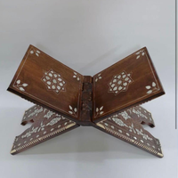 Support de Coran en bois de haute qualité, incrustation de nacre, style arabe, support de Coran artisanal du Vietnam, grossistes