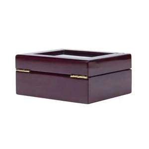 Kendal-Joyero de madera dura natural real, organizador de joyero de madera con <span class=keywords><strong>historia</strong></span>, joyero de madera Led - Product Image 2