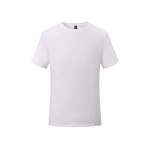 180gsm 95% algodón 5% Spandex hombres mujeres unisex Camisetas Personalizadas Impresión o bordado OEM logo camiseta lisa en blanco para hombres - Product Image 3