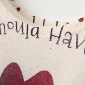 Camiseta 100% de diseñador de algodón para mujer con logotipo personalizado Patrón sólido Tallas grandes Ropa de punto liso - Product Image 2