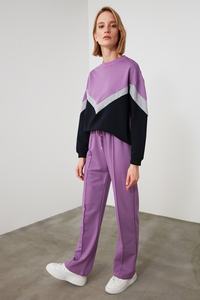 OEM logotipo personalizado Unisex de alta calidad de 2 piezas Sweatsuit de moda de maternidad respetuoso con el medio ambiente sudaderas con capucha Joggers Conjunto para las mujeres - Product Image 4