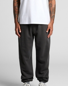 New Men's Regular Fit Embroidered Lace Mid Waist Polyester/Cotton <b>Joggers</b> Lightweight Winter Casual Design - Product Image 1