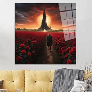Arte impreso en lienzo inspirado en Stephen King - Serie Torre Oscura, ARTE EN VIDRIO TEMPLADO - Product Image 1