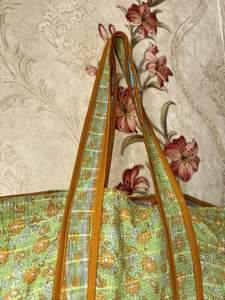 Meilleure vente Grand sac à bandoulière Kantha en coton vintage fourre-tout décontracté pour femmes fait à la main avec doublure en toile sac de plage - Product Image 4