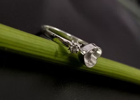 Bague en argent sterling 925 de haute qualité, plaquée or 14 carats, écologique, avec sertissage en forme de cœur de 7 mm, pour la création de bijoux DIY faits à la main