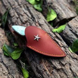 Cuchillo de Caza de Hoja Fija de Alta Calidad, Diseño de Supervivencia para Campamento al Aire Libre, Alto Contenido de Carbono, Mango Completo, Desollador de Ciervos, Funda Fina para Exteriores - Product Image 1