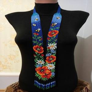 <b>Long</b> Flower Patterned Designer <b>Necklaces</b> Trendy Jewellery for Women and Girls Wear in Wedding Party, Hldi ,mehendi Wear <b>Necklace</b> - Product Image 2